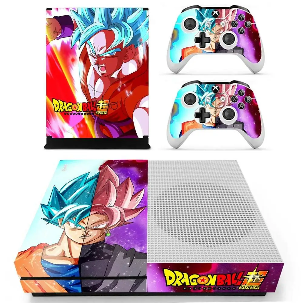 Наклейка s Dragon Ball Супер для Xbox One S Viny наклейки на кожу Pegatina для Xbox one тонкая консоль и два контроллера шкуры