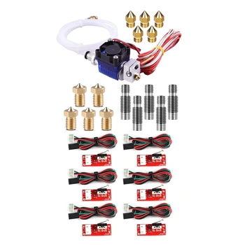 

6Pcs Mechanical Endstop Limit Switch Press Switch Module & 1 Set V6 J-Head Hotend Full Kit with 10Pcs Extruder Print Head + 5Pcs