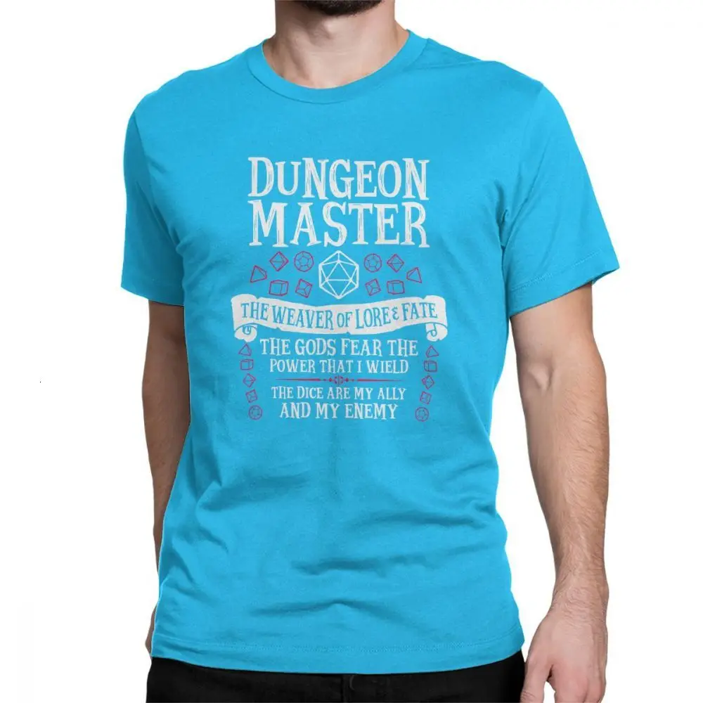Royal Blue One yona Dungeon Master The Weaver Of Lore Fate футболки для мужчин Подземелья и Драконы ДНД забавная хлопковая графическая футболка с круглым вырезом - Цвет: Royal Blue