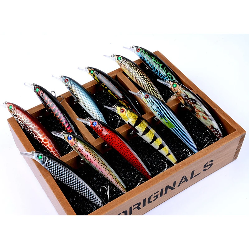 

Minnow 11cm/13.4g artificial bait colorful 3D Bionic Eyes Outdoor recreation Allure good qualit popular fishing tackle lure