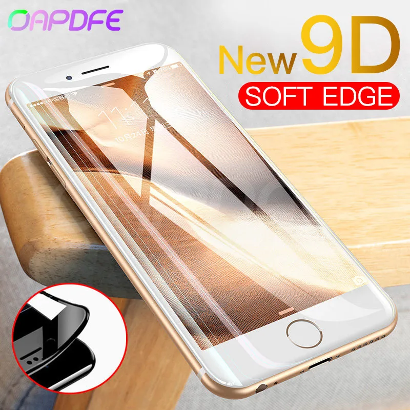 

9D Protective Glass For iPhone 6 6S 7 8 Plus X Tempered Glass on iPhone 7 6 8 XR XS MAX Screen Protector For iPhone 7 6 XR Film