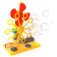 Children DIY Handmade STEM Bubble Machine Science Experiment Kit