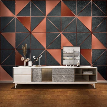 

Custom Any Size 3D Wall Murals Wallpaper Home Decor Modern Creative Geometric Pattern Living Room TV Background Photo Wall Paper
