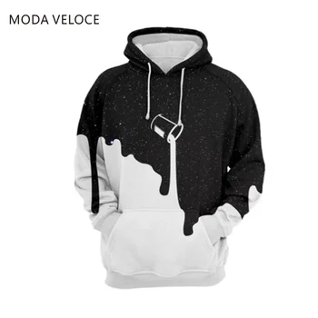 

MODAVELOCE Colors Of Universe Hoodie Polyester With Wool Sweatshirts Men Anime's Men's Hoodies With Print