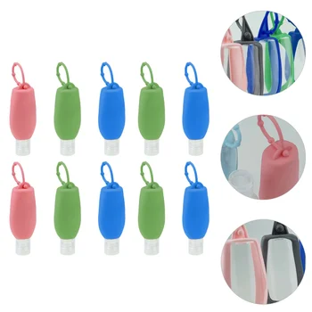 

10Pcs Cream Bottle Silicone Bottle Household Bottle for Shampoo Outdoor Home Travel