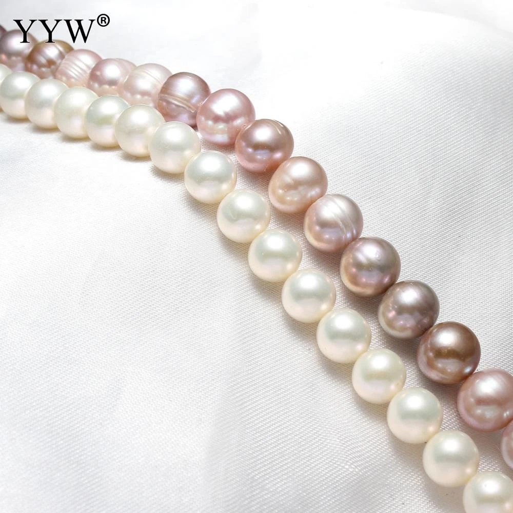 Perline Coltivate Di Perle Dacqua Dolce Di Patate 9 10mm Perle Naturali Bianche Sciolte Per Gioielli Con Bracciale Collana Che Fanno Filo Da 157 15 Pollici Beads Aliexpress