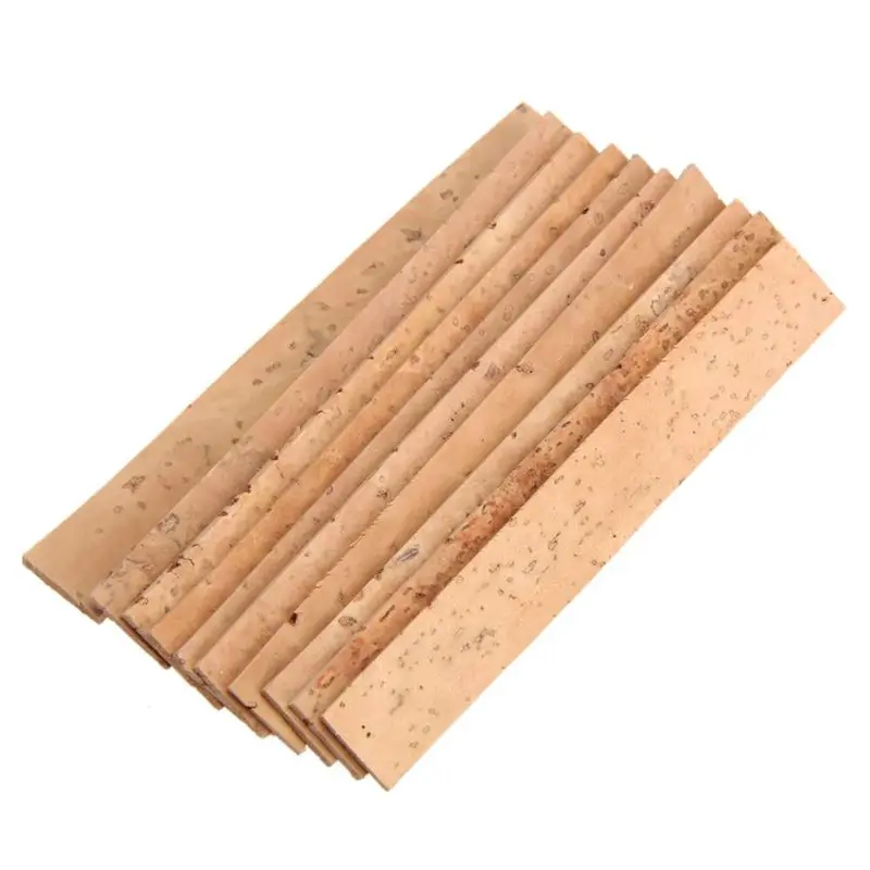 

10x Bb Clarinet Neck Joint Cork Sheet Natural Cork Clarinet Parts 81*11*2mm