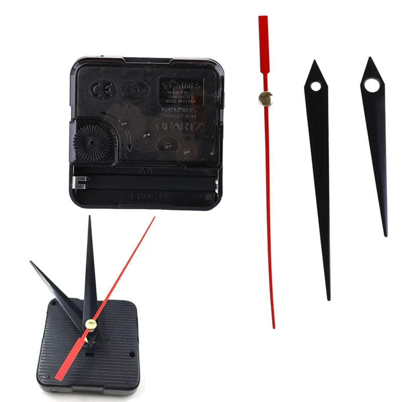 Hot! 1Set DIY Hanging Quartz Watch Silent Wall Clock Movement Quartz Repair Movement Clock Mechanism Parts With Needles