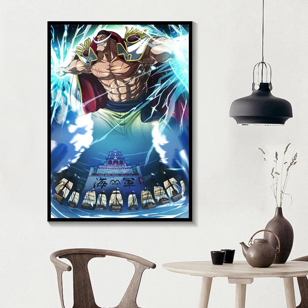 Waliicorners Anime Whitebeard Edward Wall Art Home Decoration Newgate One Piece Painting Anime Art 8 Hb4f7a000212a40d1b8aa90d3888da9dao