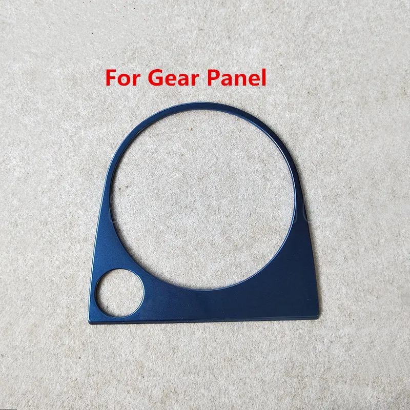 For Gear Panel Шелковый синий автомобиль Интерьер Литье AC панель управления крышка окна управление дверная ручка наклейка отделка для Volkswage Beetle 2013 - Название цвета: For Gear Panel