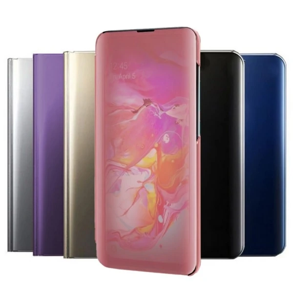Custodia Flip Per Samsung Galaxy A 70 Clear View Stand-6 Colori