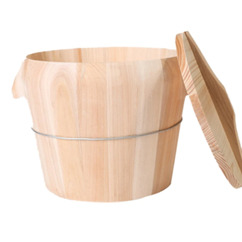 Wood Steamer Steamed Rice Wooden Barrel Dim Sum Dishes Fish Food Kitchen | Дом и сад