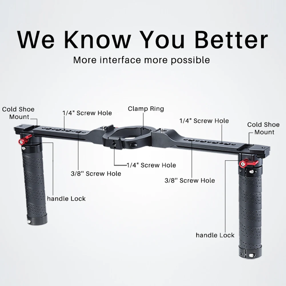 Quick Release DSLR камера стабилизатор Gimbal двойная ручка держатель монитора светильник портативный аксессуары для DJI Ronin S SC