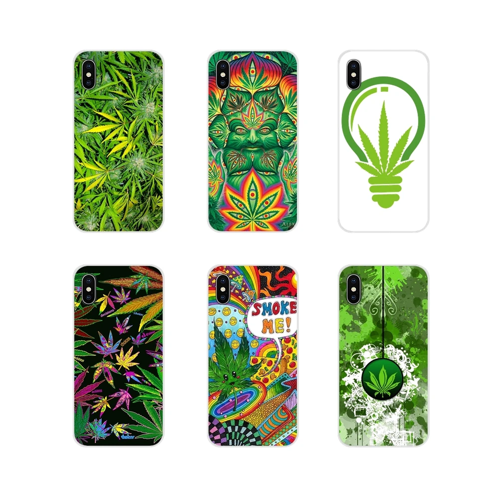 

Accessories Phone Cases Covers For Huawei Mate Honor 4C 5C 5X 6X 7 7A 7C 8 9 10 8C 8X 20 Lite Pro Weed Leaf design green