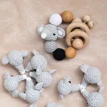 Let's make – anneaux de dentition pour bébé, 10 pièces, perles en éléphant Amigurumi, DIY, Clips de sucette pour bébé, accessoires, animaux de dessin animé, jouets, brevet