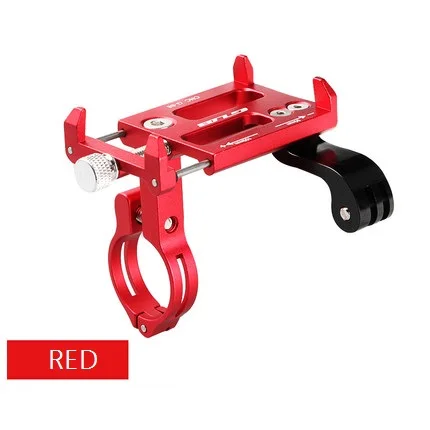 red color Электрическая ручка скутера мобильного телефона Регулируемый держатель-подставка для Xiaomi mijia M365 Pro EF1 EF2 с держателем лампы для экшн-камеры - Цвет: red color