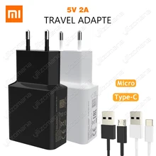 Xiaomi оригинальное зарядное устройство 5 В/2 а EU Type-C Micro USB кабель для передачи данных адаптер для зарядки для MI5 max 3S Redmi Note 3 4 pro 4X5 5S