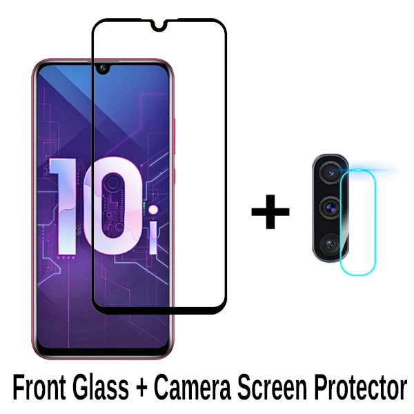 2-в-1 Камера закаленное Стекло для huawei Honor 10i Экран пленка на весь экран на Honor 10i 10 Я HRY-LX1T защитный Стекло пленка - Цвет: 2-in-1