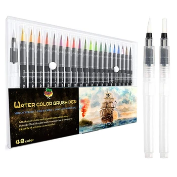 

Art Markers Set With Flexible Tip For Student Drawing Watercolor Brush Pen
