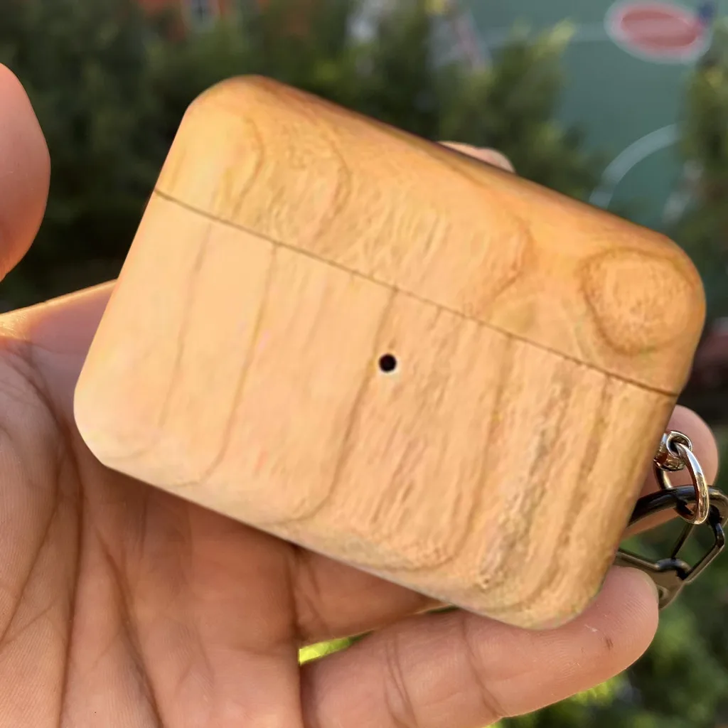 E Для AirPods Pro Жесткий чехол защитный чехол твердый деревянный противоударный чехол для зарядки Жесткий чехол Защитный чехол для наушников сумка - Цвет: E
