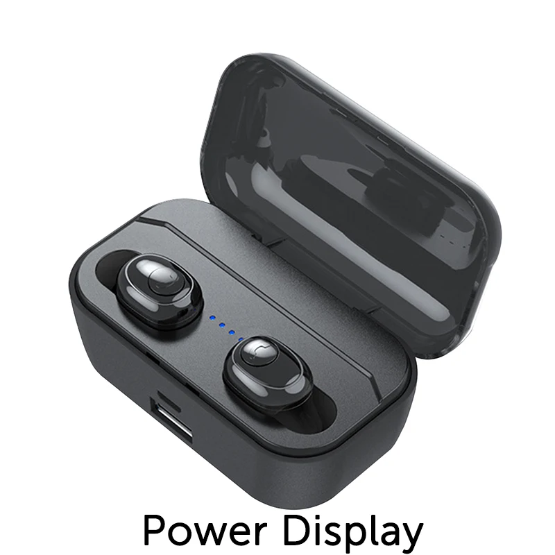 Power Display Беспроводные Bluetooth наушники IPX7 водонепроницаемые Bluetooth 5,0 сенсорные наушники-вкладыши с стереозвуком 3500 мАч гарнитура питания - Цвет: Power Display