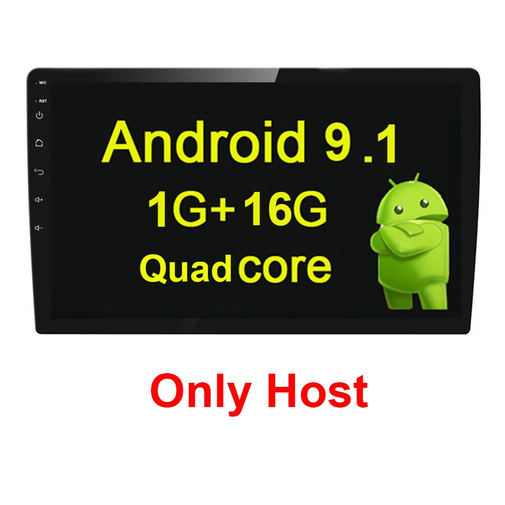 Android 9,1 2+ 32G Универсальный Автомобильный Радио gps навигация Bluetooth 10,1 ''сенсорный экран аудио стерео автомобильный мультимедийный MP5 без DVD плеера - Цвет: 1 16G