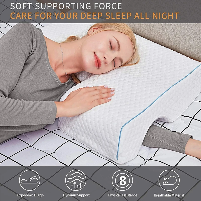Memory Foam Couple Pillow Arm Sleeping Couples Pillow Arm Rest Memory