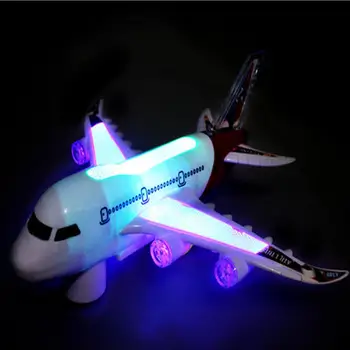 

DIY Assembly A380 Airliner Plane Model 360 Rotating Music LED Kids Education Toys Dynamic music with flashing cool LED gifts toy