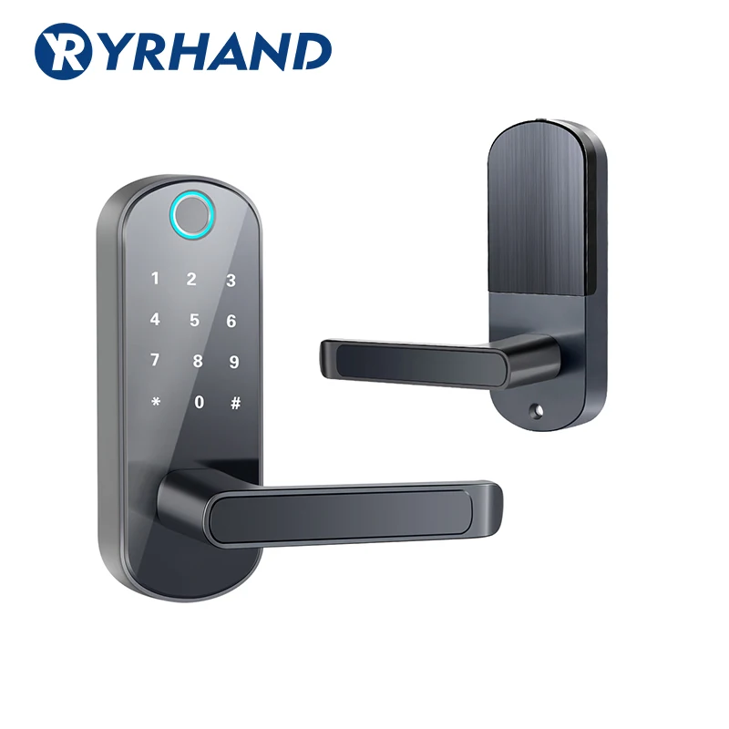 Бесключевой биометрический дверной замок отпечатков пальцев водонепроницаемый электронный дверной замок WiFi приложение Смарт-код замок