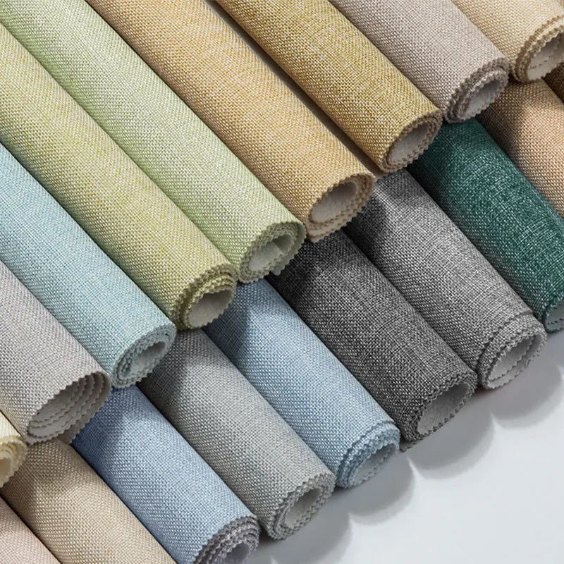 

2019 Spring Shakespeare Flax Wall Cloth Seamless Plain Color Simple Engineering Wall Covering Fabric Workwear Living Room Bedroo
