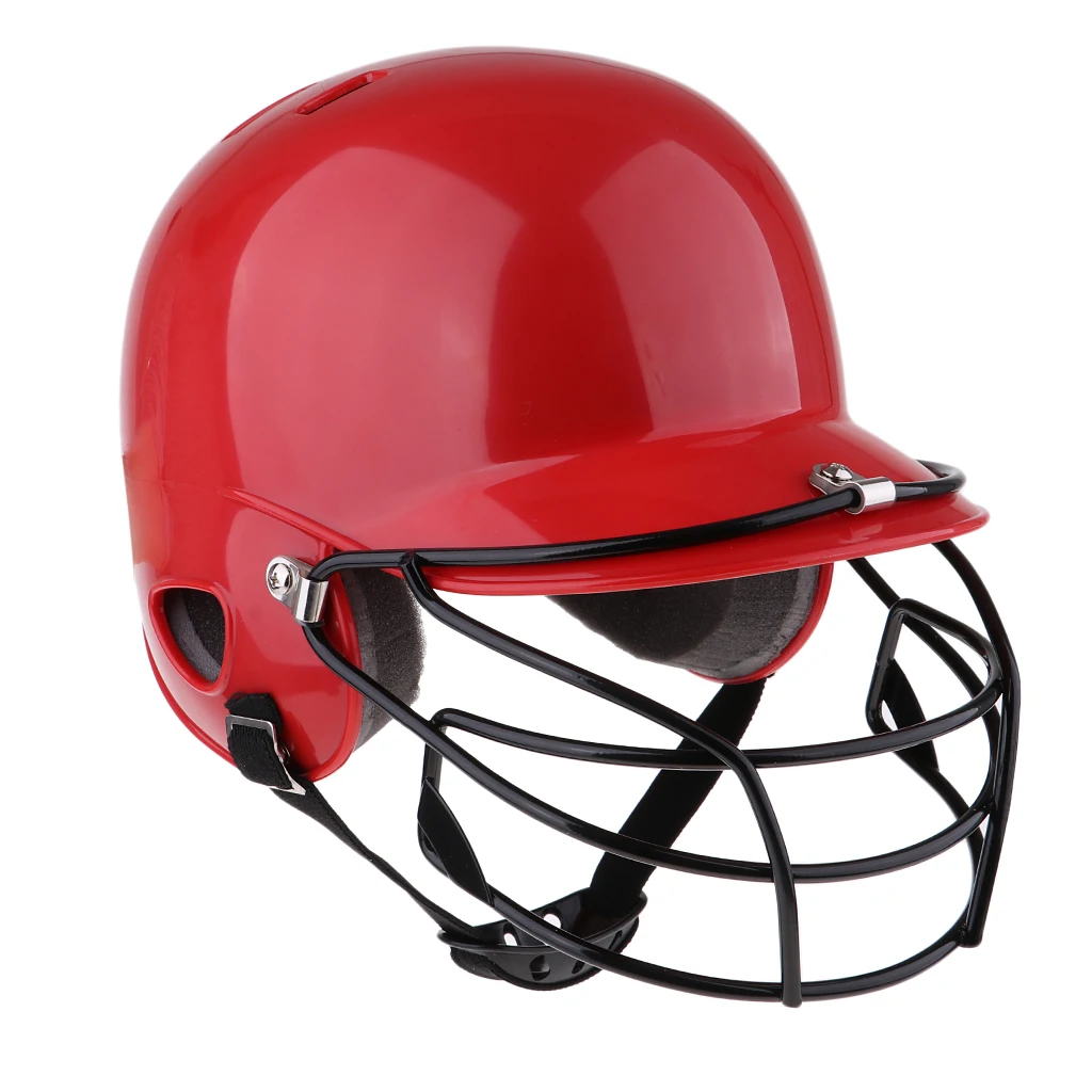 Бейсбольный шлем для плавания, Софтбол, Боевая защита для лица, защита головы - Цвет: Красный