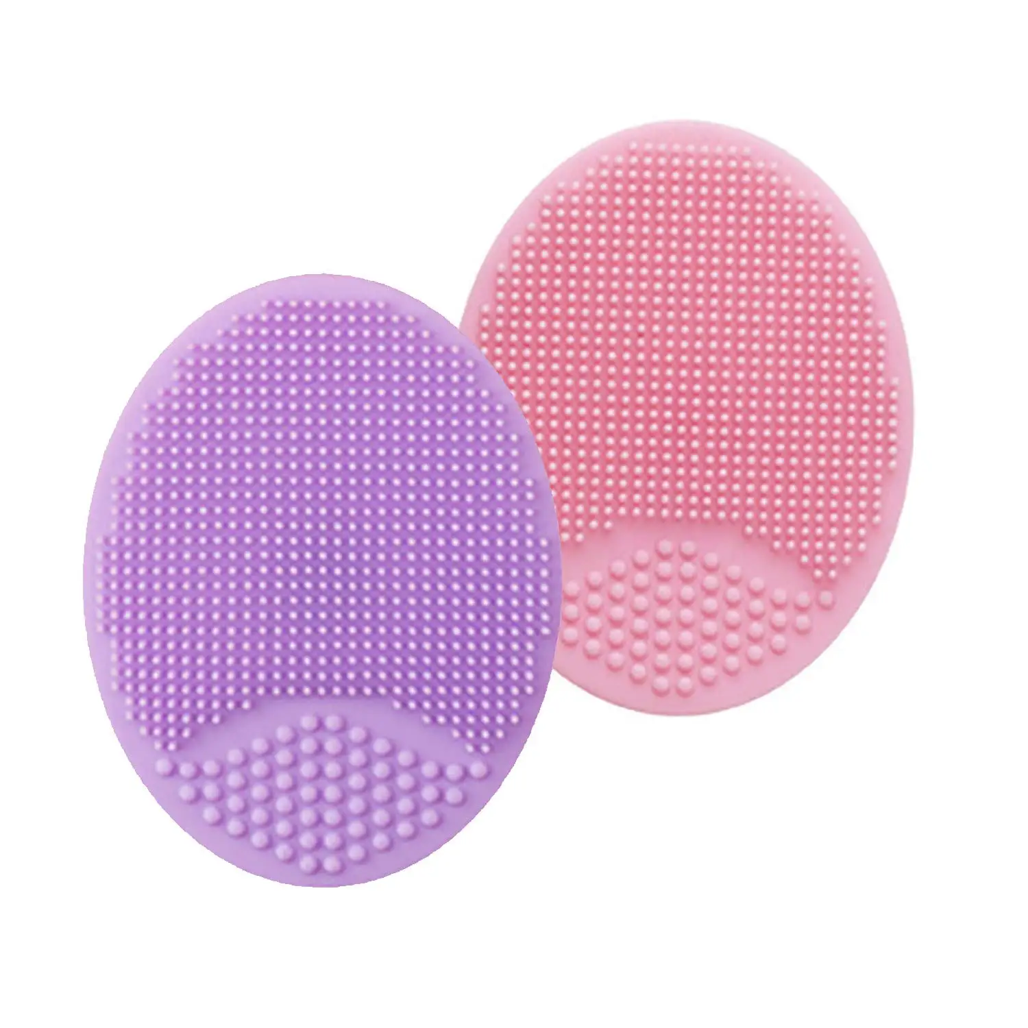 

Face Scrubber,Soft Silicone Facial Cleansing Brush Wash Sponge Massage Pore Blackhead Removing Exfoliating Scrub (2-mixed color)