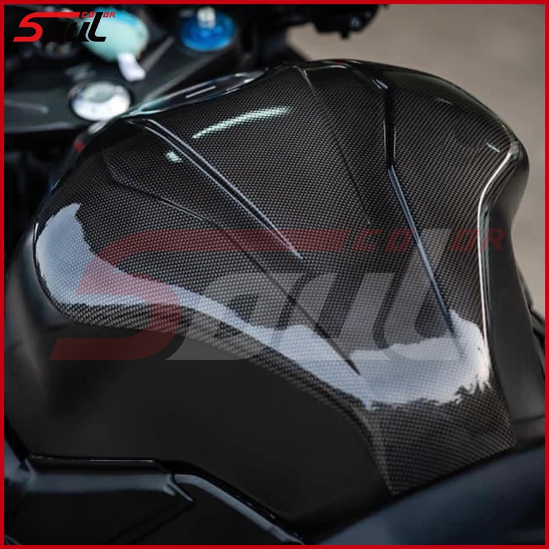 

Подходит для HONDA CB500F 19-22 CBR500R 2019 2020 2021 2022 мотоциклетная наклейка на бак из натурального углеродного волокна защитная крышка