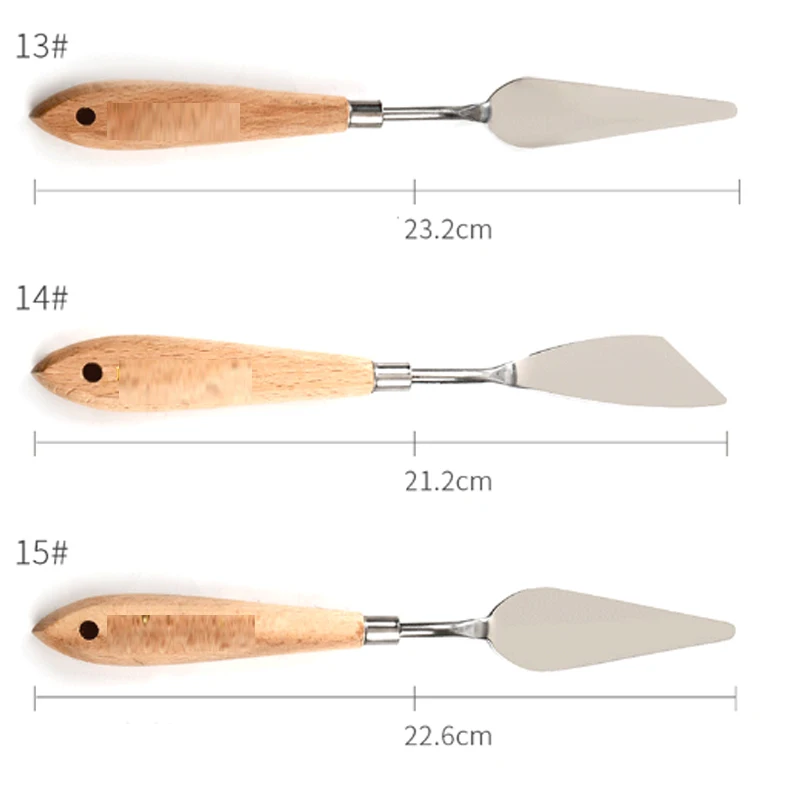 20 шт деревянные ручки масляные краски скребки металлический шпатель набор Искусство ремесло идеальный художник аксессуары для рисования каллиграфия палитра шпатель