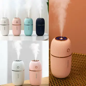 

Humidifier 300ml Ultrasonic Home LED Humidifier Air Diffuser Purifier Atomizer