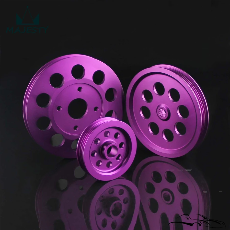 Легкий Кривошип для Nissan skyline GTR RB20 RB25 RB26 фиолетовый|crank pulley|pulley cranknissan |