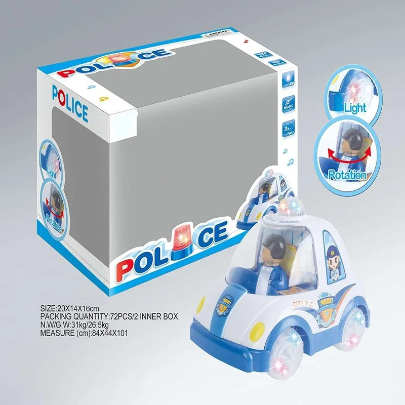 

Children Electric Universal Car Toy Boy Model Universal Police Car Light Included Light Boy Police Model Toy Car