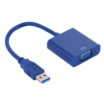 

1080P USB 3.0 to VGA video graphics card for Windows USA display external adapter driver-free adapter