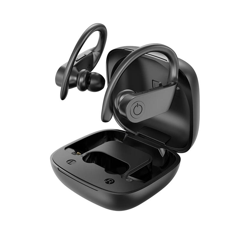 Barato POLVCDG-Auriculares inalámbricos con Bluetooth de oreja doble para correr, deporte, superLARGA RESISTENCIA 8bWZwARBZWX