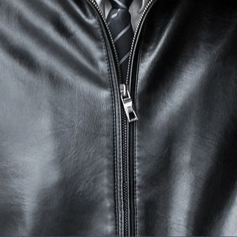 Blog Winter Leather Jacket Men Turndown Collar Thickened Plus Velvet Warm Motorcycle Jackets Man Plus Size Coat Chaqueta Moto Hombre