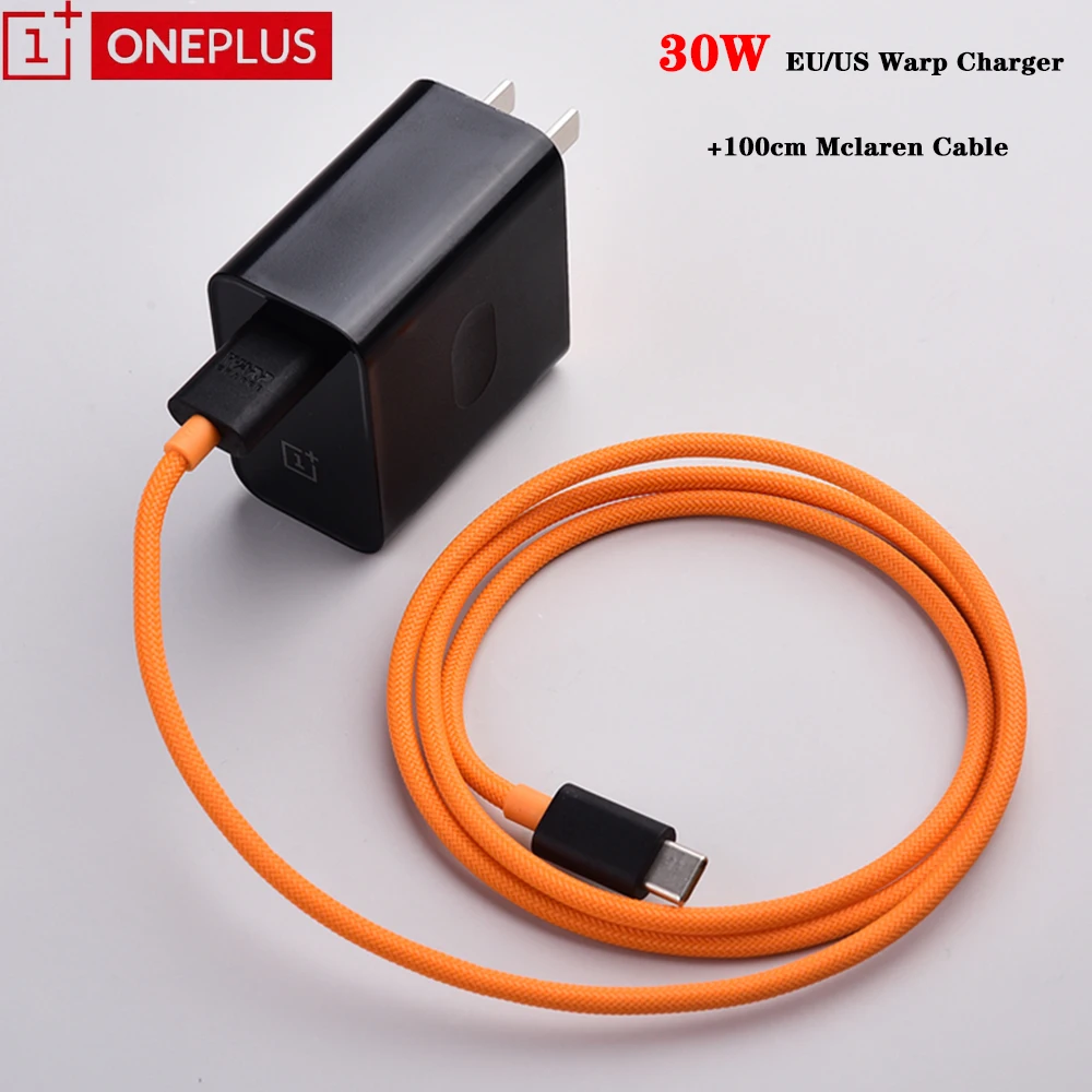 Зарядное устройство Oneplus 8 Pro Mclaren Warp 5 В/6 А кабель USB Type C для быстрой зарядки