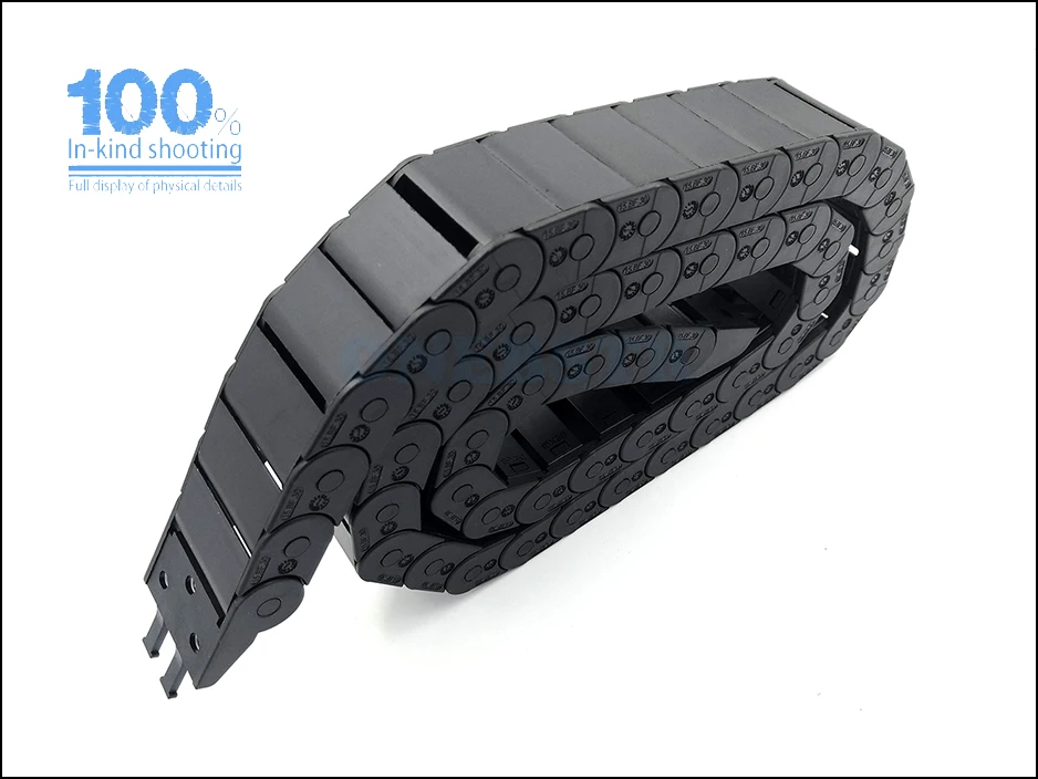 1 Meter 15x30mm Drag Chain Wire Carrier Cable Semi Closed Open Inside Conveyor Towline For CNC Router Machine Tools Freeshipping 11