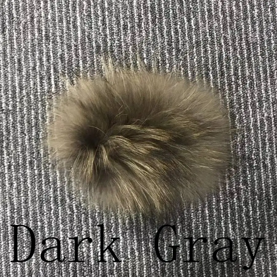 dark gray Розовое JAVA QC1884 Новое поступление женское зимнее пальто из натурального меха енота пушистое горячая распродажа меховое платье - Цвет: dark gray