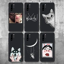 Мягкий ТПУ Матовый чехол с космонавтом луной для huawei P20 P20Lite P20Pro P30 чехол Fundas Coque чехол для huawei Honor 10 20 чехол