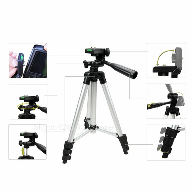 

4-section Aluminum Tripod Adjustable Stand for Monocular Binoculars Take Phone Stand Mobile Telescope Micro Single Tripod