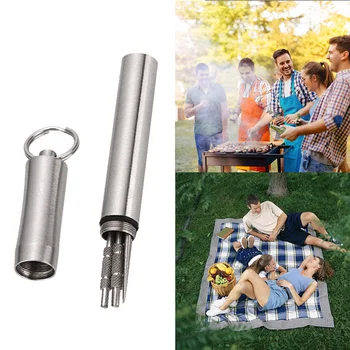 

Mini Mobile Toothpick Case Portable Stainless Steel Toothpick Holder Easy To Carry HY99