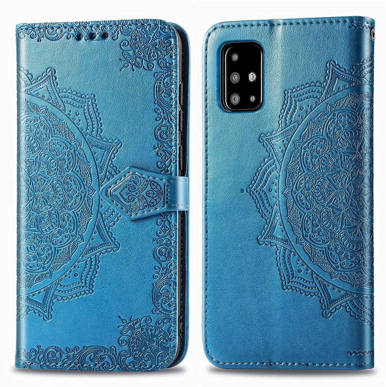 Tekcoo Wallet Case for Galaxy A51 4G / Galaxy A51 5G 2020 Luxury ID Cash Credit Card Slots Holder Carrying Pouch Folio Flip PU Leather Cover [