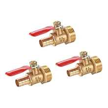 Uxcell 1/2/4 шт. воздушный шаровой клапан ОТСЕЧНОЙ выключатель 1/" NPT папа к штуцер для шланга используется в системе трубопроводов и газа система подачи