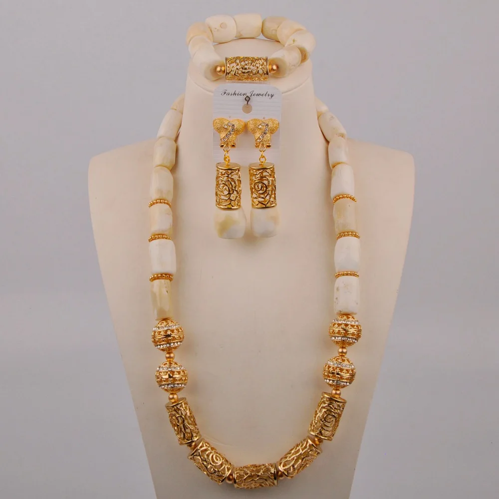 White African Coral Jewelry Set 
