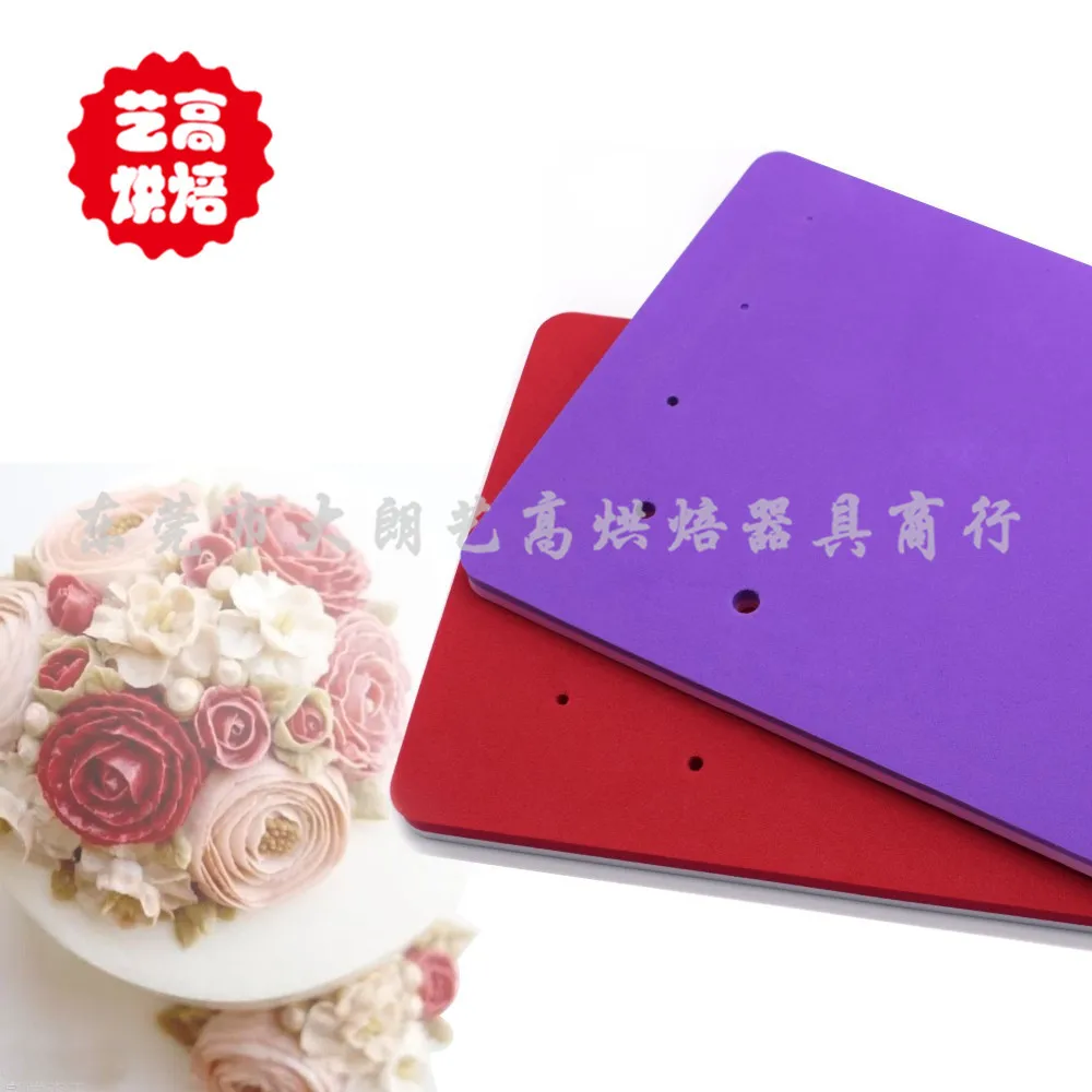 Fondant (сахарная) инструмент Цвет пять отверстием и квадратной рукояткой в два раза/свадебный букет, букет невесты, коврик для моделирования